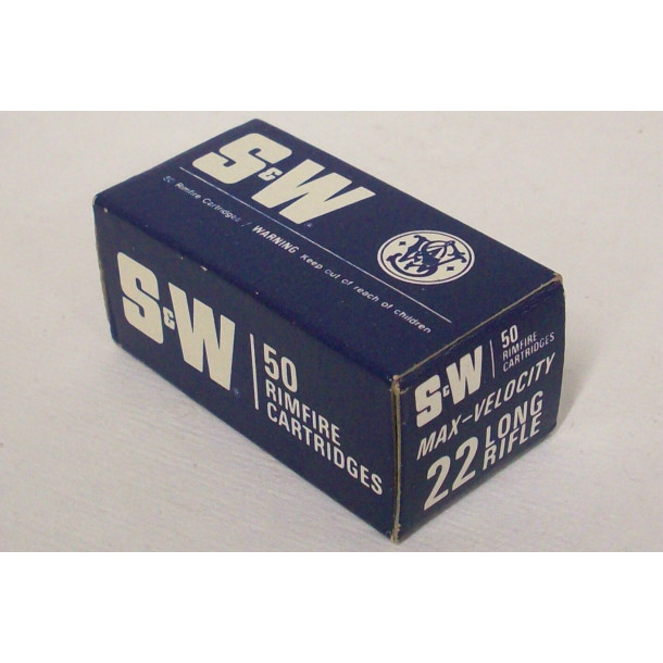 Smith & Wesson Max-Velocity Box of 22 LR Ammunition Smith & Wesson Max-Velocity Box of 22 LR Ammunition