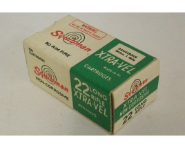 Squires Bingham Squibman Xtra-Vel Box of 22 LR Ammunition - Partial Box Squires Bingham Squibman Xtra-Vel Box of 22 LR Ammunition - Partial Box