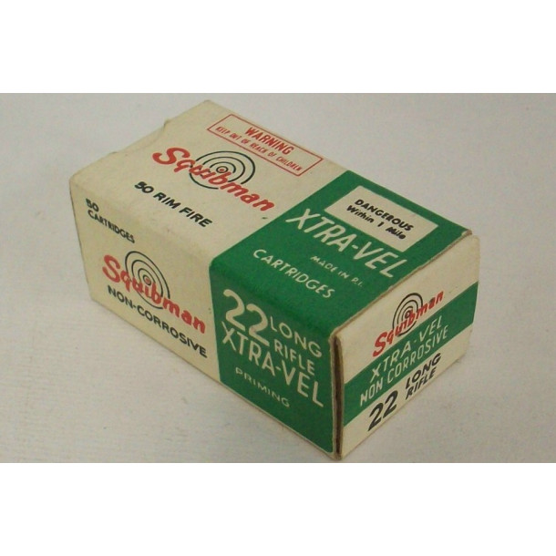 Squires Bingham Squibman Xtra-Vel Box of 22 LR Ammunition - Partial Box