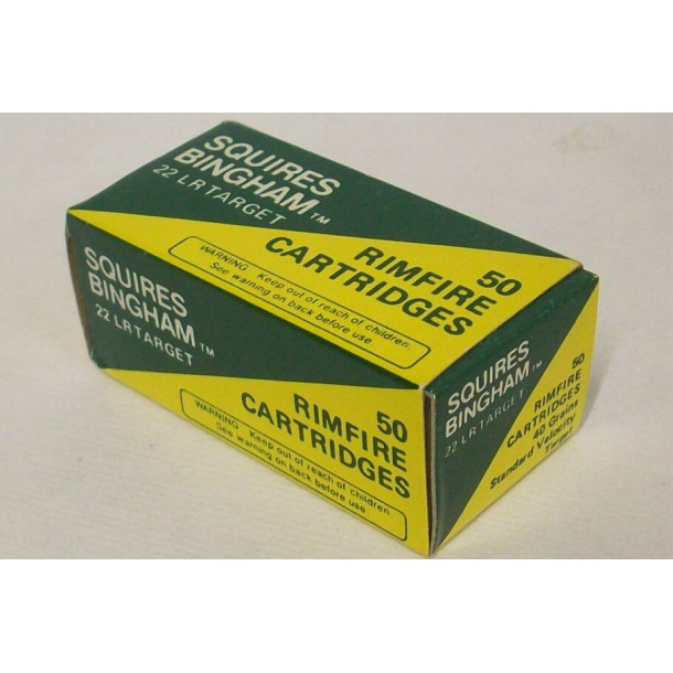 Squires Bingham Target Box of 22 LR Ammunition Squires Bingham Target Box of 22 LR Ammunition