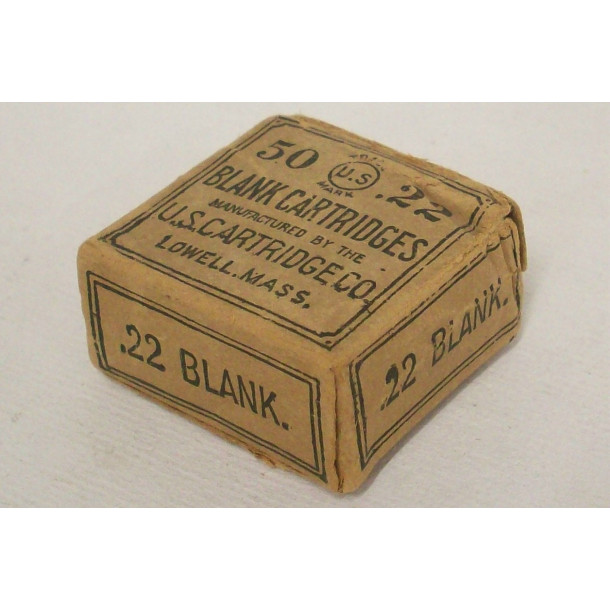 U.S. Cartridge Co. Box of 22 Short Blank Cartridges - Partial Box U.S. Cartridge Co. Box of 22 Short Blank Cartridges - Partial Box