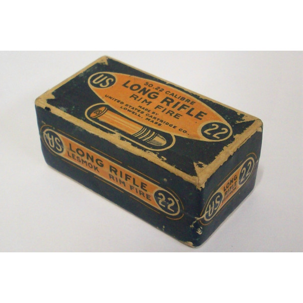 U.S. Cartridge Co. Lesmok Half-Split Two Piece Box of 22 LR Ammunition U.S. Cartridge Co. Lesmok Half-Split Two Piece Box of 22 LR Ammunition