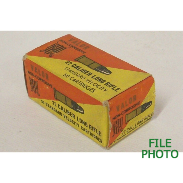 Valor Standard Velocity Box of 22 LR Ammunition