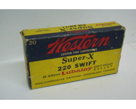 Western Super-X Box of 220 Swift Ammunition