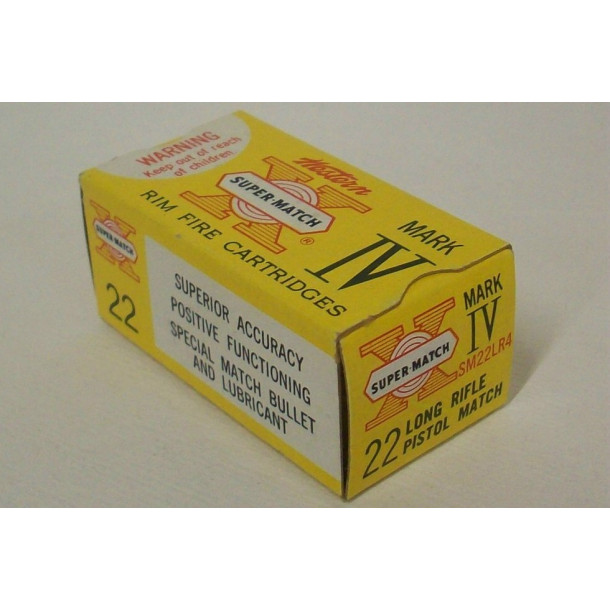 Western Super-Match Mark IV Box of 22 LR Ammunition Western Super-Match Mark IV Box of 22 LR Ammunition