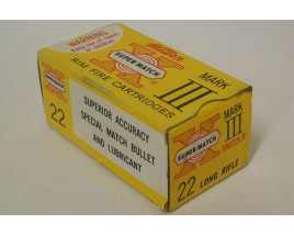Western Super-Match Mark III Box of 22 LR Ammunition Western Super-Match Mark III Box of 22 LR Ammunition