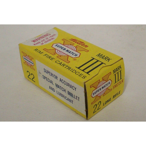 Western Super-Match Mark III Box of 22 LR Ammunition Western Super-Match Mark III Box of 22 LR Ammunition