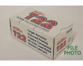 Western T22 Box of 22 LR Ammunition - Partial Box Western T22 Box of 22 LR Ammunition - Partial Box