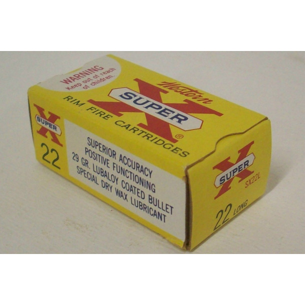 Western Super-X Box of 22 Long Ammunition Western Super-X Box of 22 Long Ammunition