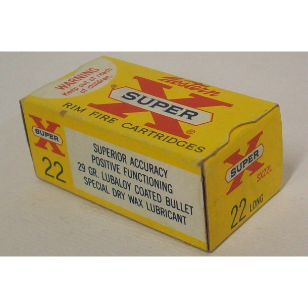 Western Super-X Box of 22 Long Ammunition Western Super-X Box of 22 Long Ammunition
