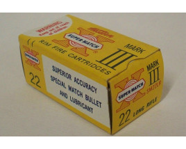 Western Super-Match Mark III Box of 22 LR Ammunition Western Super-Match Mark III Box of 22 LR Ammunition