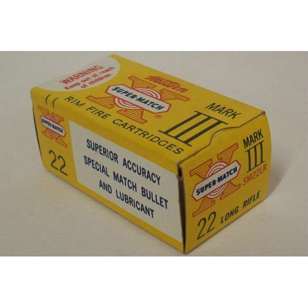 Western Super-Match Mark III Box of 22 LR Ammunition Western Super-Match Mark III Box of 22 LR Ammunition