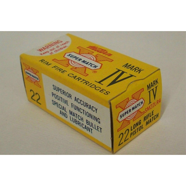 Western Super-Match Mark IV Box of 22 LR Ammunition Western Super-Match Mark IV Box of 22 LR Ammunition