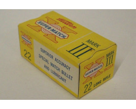 Western Super-Match Mark III Box of 22 LR Ammunition - Partial Box Western Super-Match Mark III Box of 22 LR Ammunition - Partial Box