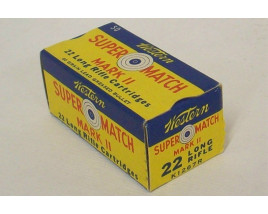 Western Super-Match Mark II Box of 22 LR Ammunition Western Super-Match Mark II Box of 22 LR Ammunition