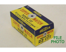 Western Super-Match Mark III Box of 22 LR Ammunition Western Super-Match Mark III Box of 22 LR Ammunition