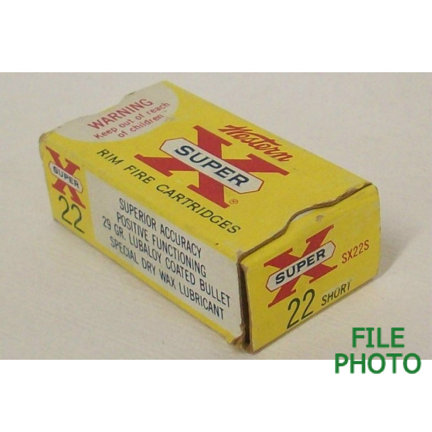Western Super-X Box of 22 Short Ammunition Western Super-X Box of 22 Short Ammunition