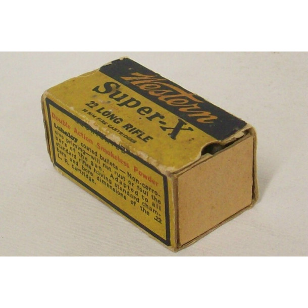 Western Super-X Box of 22 LR Ammunition - Partial Box