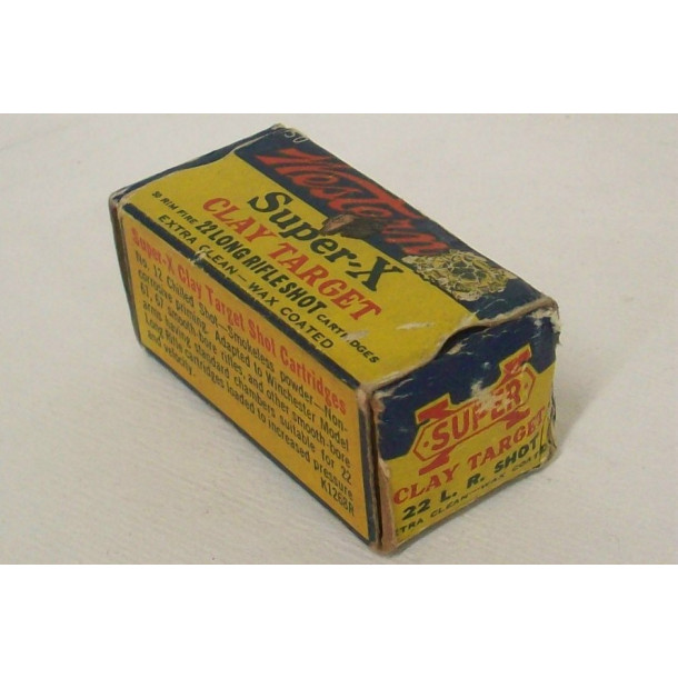 Western Super-X Clay Target Box of 22 LR Ammunition - No. 12 Shot Western Super-X Clay Target Box of 22 LR Ammunition - No. 12 Shot