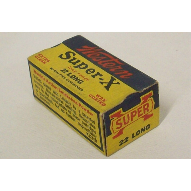 Western Super-X Box of 22 Long Ammunition Western Super-X Box of 22 Long Ammunition