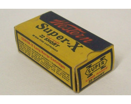 Western Super-X Box of 22 Short Ammunition - Partial Box Western Super-X Box of 22 Short Ammunition - Partial Box