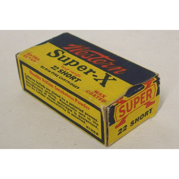 Western Super-X Box of 22 Short Ammunition Western Super-X Box of 22 Short Ammunition