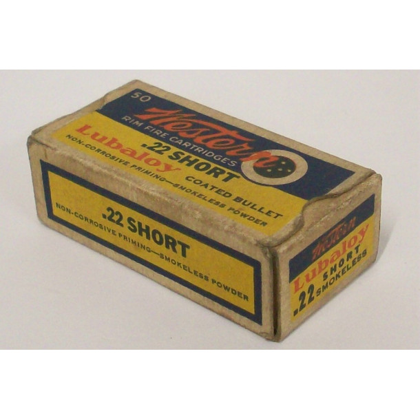 Western Bullseye Lubaloy Box of 22 Short Ammunition