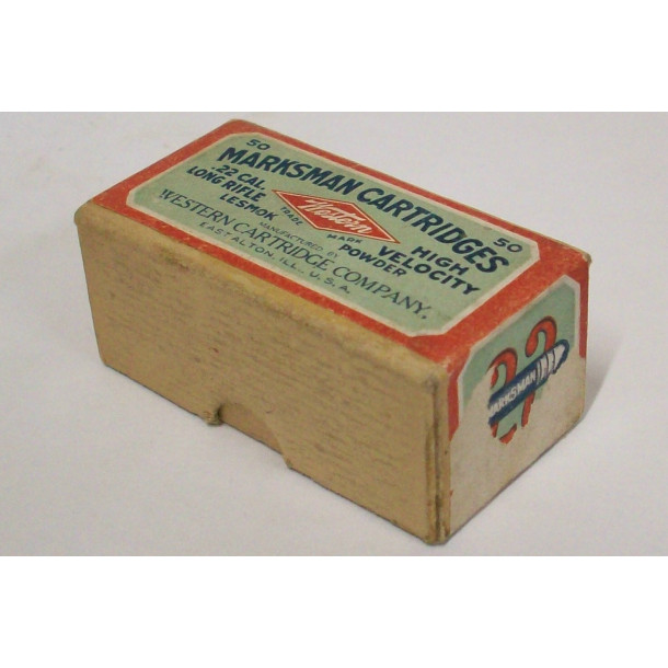 Western Marksman High Velocity Box of 22 LR Ammunition - Partial Box Western Marksman High Velocity Box of 22 LR Ammunition - Partial Box