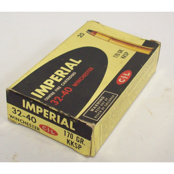 Winchester Imperial Box of 32-40 Rifle Ammunition