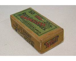 Winchester Smokeless Target Box of 22 Short Ammunition Winchester Smokeless Target Box of 22 Short Ammunition