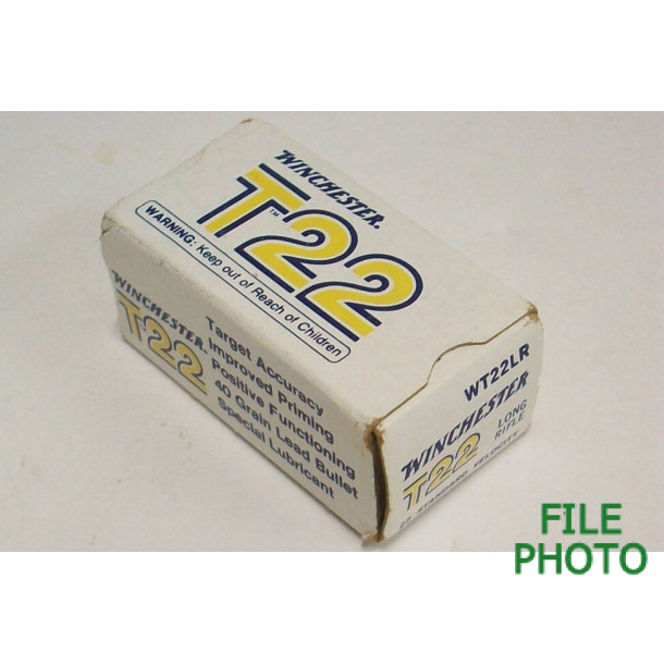 Winchester T22 Box of 22 LR Ammunition Winchester T22 Box of 22 LR Ammunition