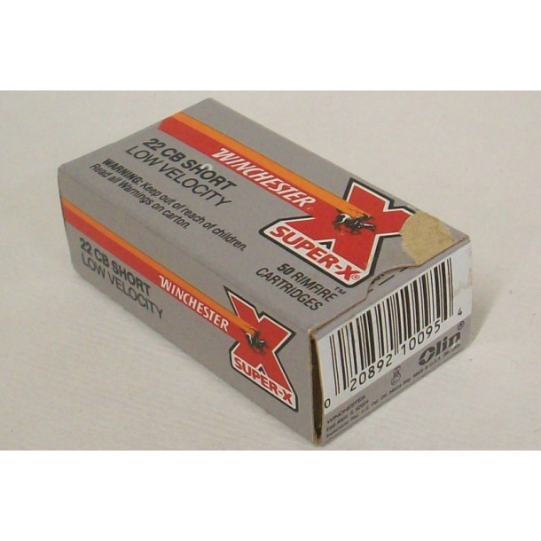 Winchester Super-X Box of 22 CB Short Ammunition Winchester Super-X Box of 22 CB Short Ammunition