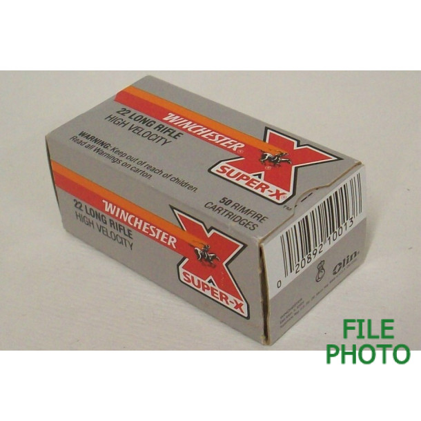 Winchester Super-X Box of 22 LR Ammunition Winchester Super-X Box of 22 LR Ammunition