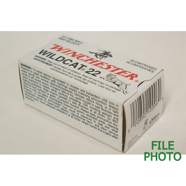 Winchester Wildcat 22 Box of 22 LR Ammunition Winchester Wildcat 22 Box of 22 LR Ammunition