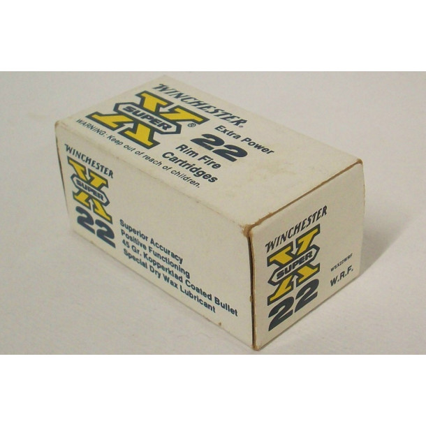 Winchester Super-X Box of 22 W.R.F. Ammunition Winchester Super-X Box of 22 W.R.F. Ammunition
