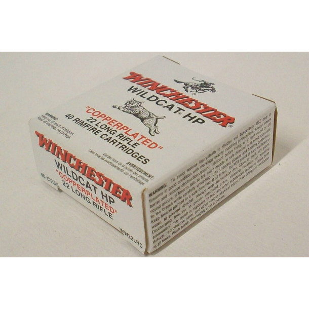 Winchester Wildcat HP Box of 22 LR Ammunition - Hollow Point Winchester Wildcat HP Box of 22 LR Ammunition - Hollow Point
