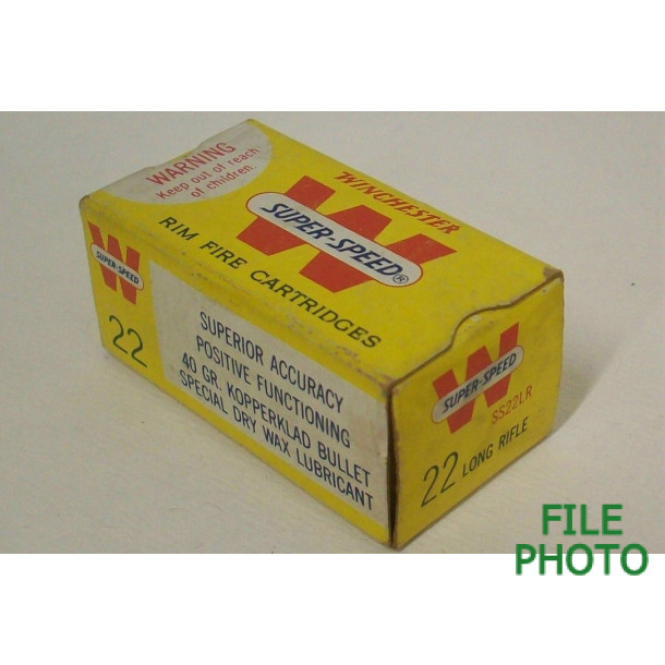 Winchester Super-Speed Box of 22 LR Ammunition Winchester Super-Speed Box of 22 LR Ammunition
