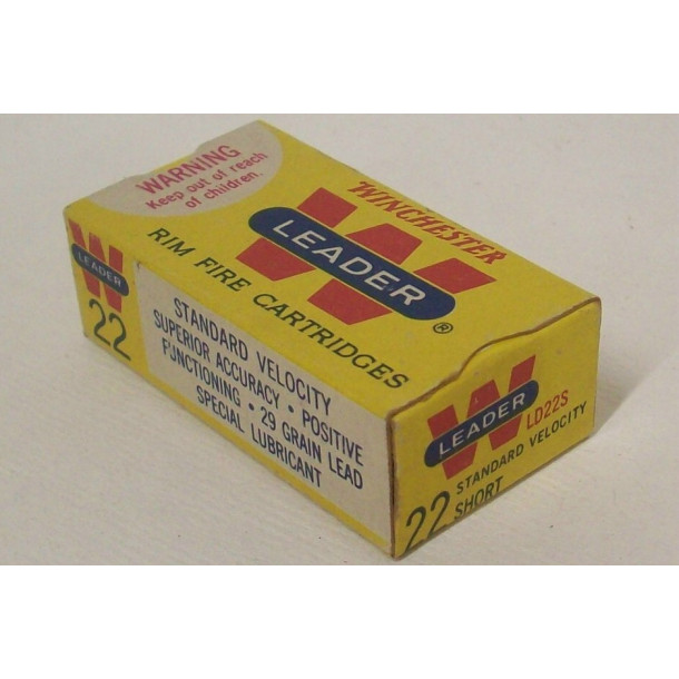 Winchester Leader Box of 22 Short Ammunition Winchester Leader Box of 22 Short Ammunition