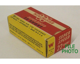 Winchester Super Speed Box of 22 Short Ammunition - Partial Box Winchester Super Speed Box of 22 Short Ammunition - Partial Box