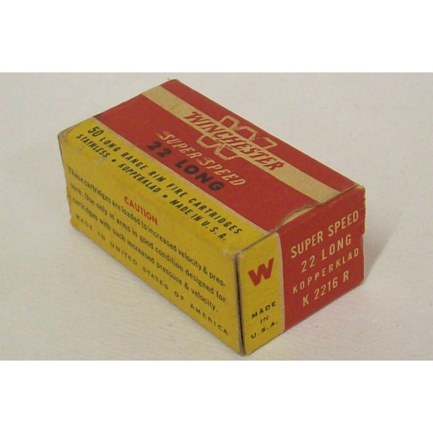 Winchester Super Speed Box of 22 Long Ammunition Winchester Super Speed Box of 22 Long Ammunition