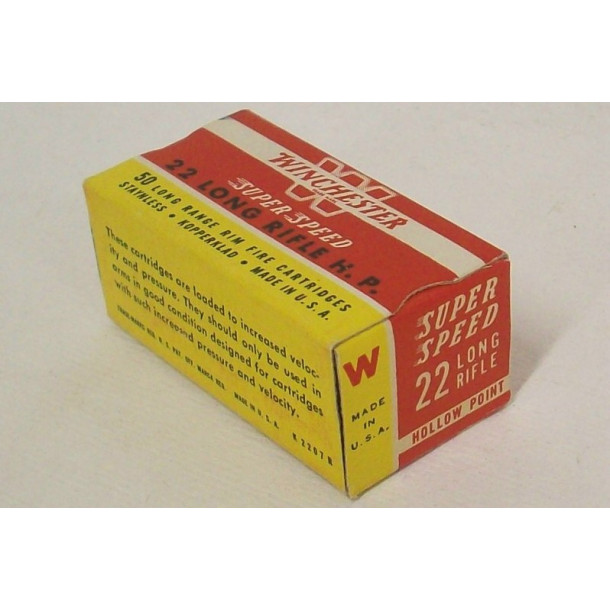 Winchester Super Speed Box of 22 LR Ammunition - Hollow Point Winchester Super Speed Box of 22 LR Ammunition - Hollow Point