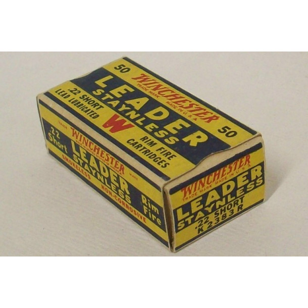 Winchester Leader Staynless Box of 22 Short Ammunition Winchester Leader Staynless Box of 22 Short Ammunition