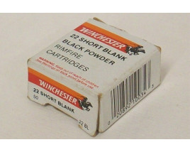 Winchester Box of 22 Short Blank Cartridges - Partial Box Winchester Box of 22 Short Blank Cartridges - Partial Box