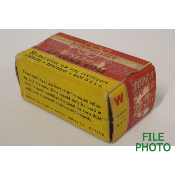 Winchester Super Speed Box of 22 LR Ammunition - Partial Box
