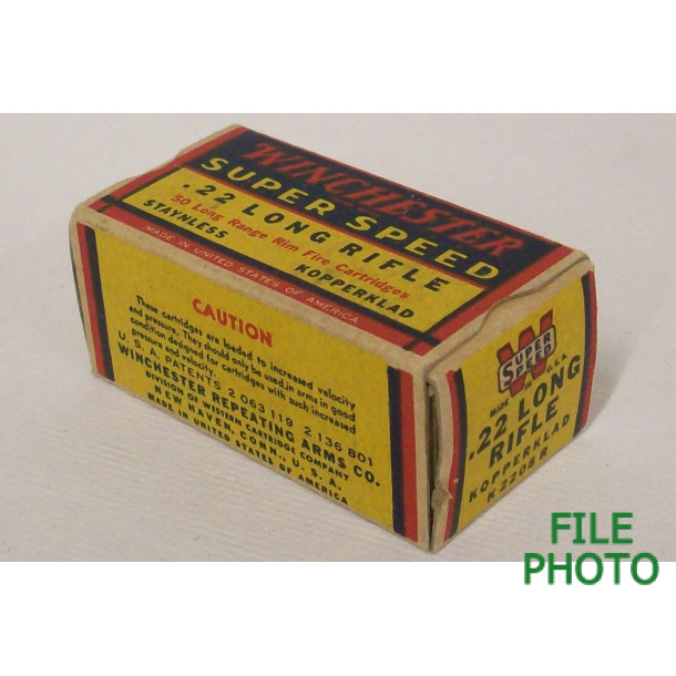 Winchester Super Speed Box of 22 LR Ammunition Winchester Super Speed Box of 22 LR Ammunition