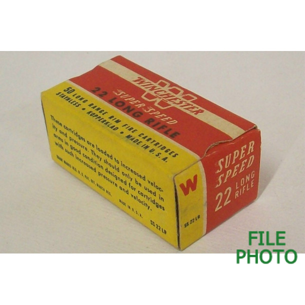 Winchester Super Speed Box of 22 LR Ammunition Winchester Super Speed Box of 22 LR Ammunition