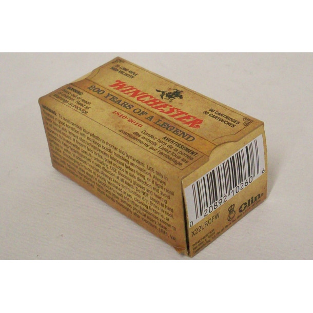 Winchester 200 Years of a Legend Box of 22 LR Ammunition Winchester 200 Years of a Legend Box of 22 LR Ammunition