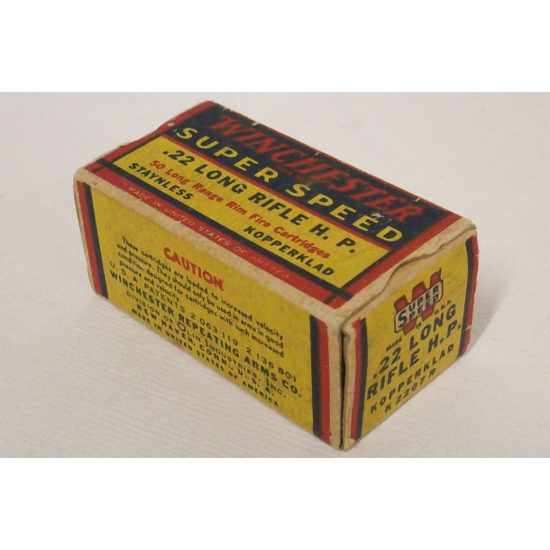 Winchester Super Speed Box of 22 LR Ammunition - Hollow Point - Partial Box