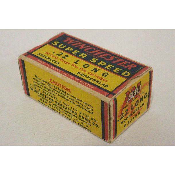 Winchester Super Speed Box of 22 Long Ammunition Winchester Super Speed Box of 22 Long Ammunition