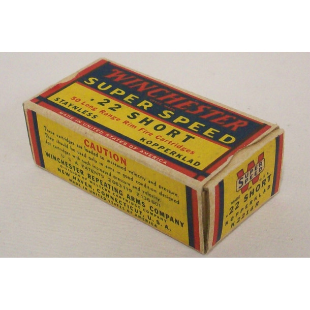Winchester Super Speed Box of 22 Short Ammunition Winchester Super Speed Box of 22 Short Ammunition
